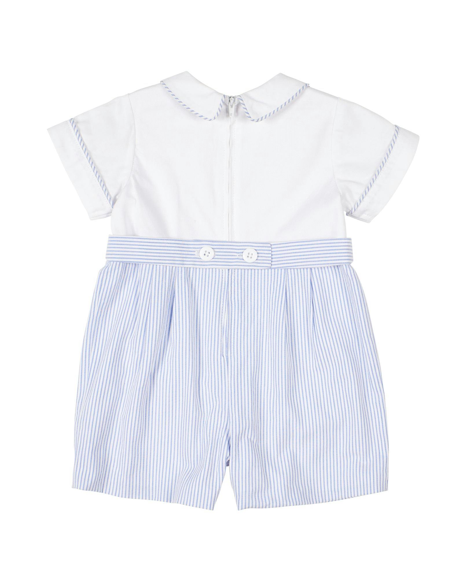 Seersucker One Piece Shortall