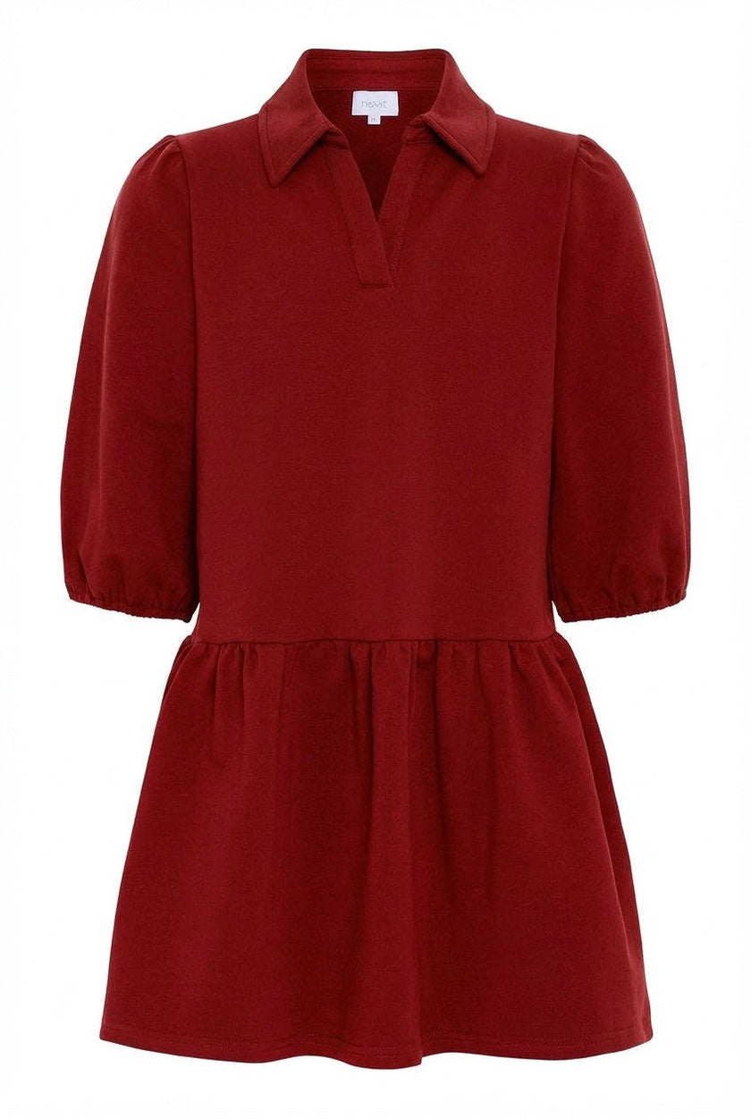 Sibley Sweatshirt Dress Red