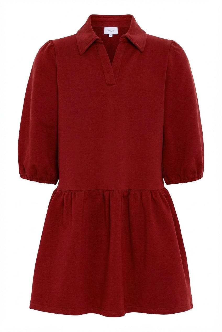 Sibley Sweatshirt Dress Red