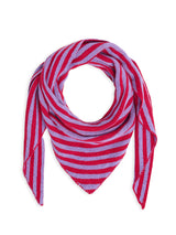 women's wool blend scarf - berry bloom