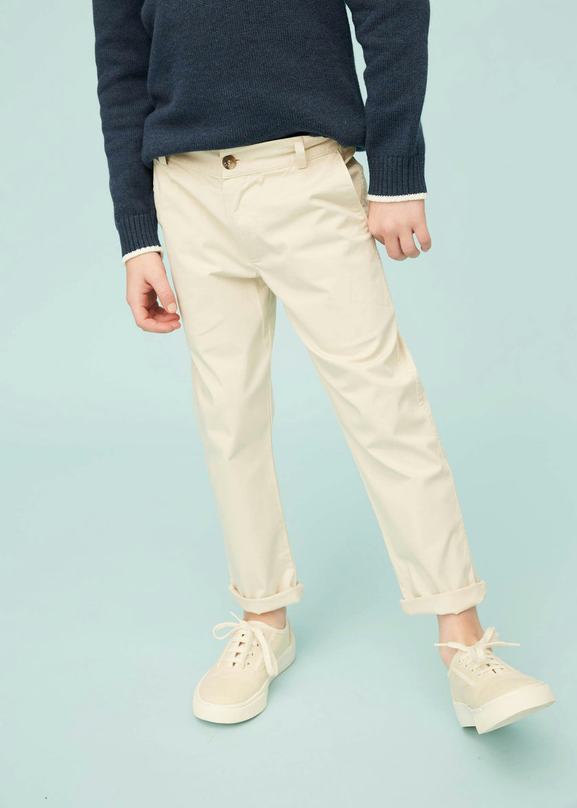 Beige Lightweight Chino Trousers