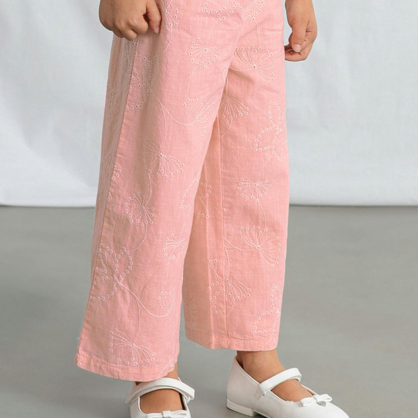 Pink Lace Two‑Piece Outfit