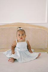 Hikari Pintuck Dress | Powder Blue