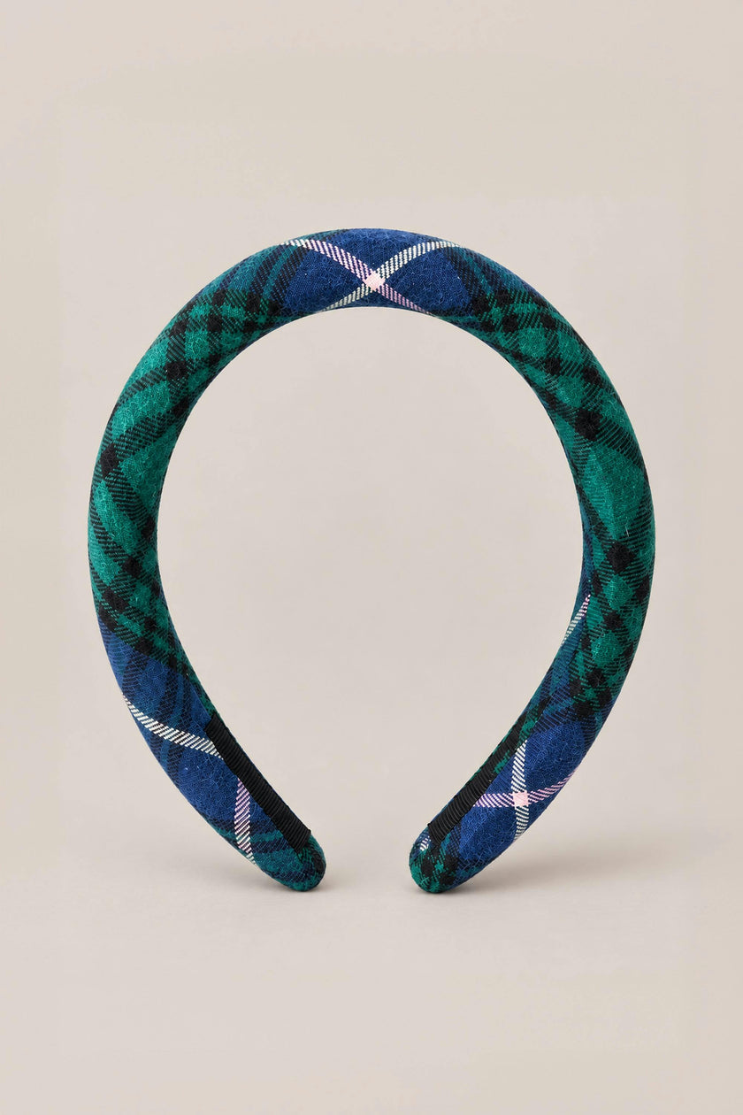 Hair Bows in Emerald Plaid