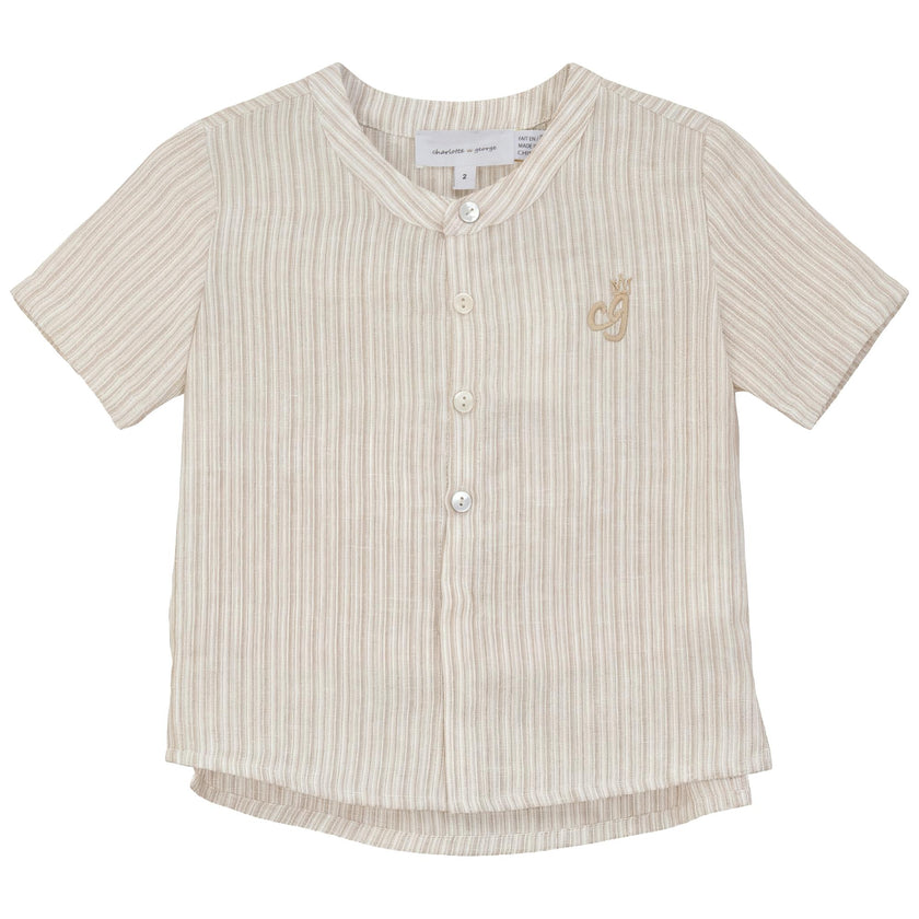 Striped Fabric Shirt
