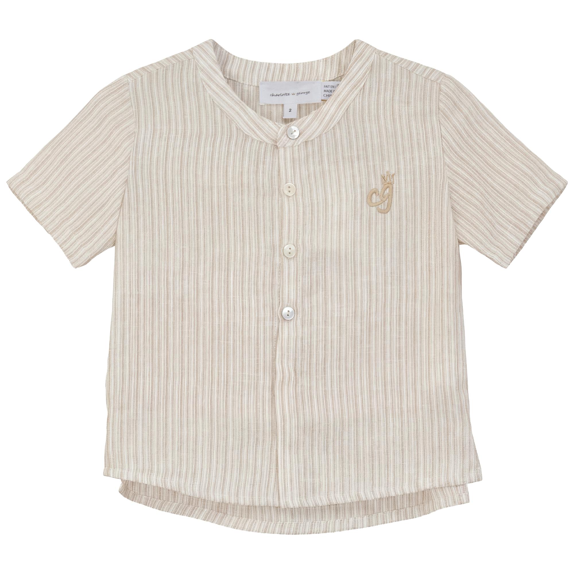 Striped Fabric Shirt