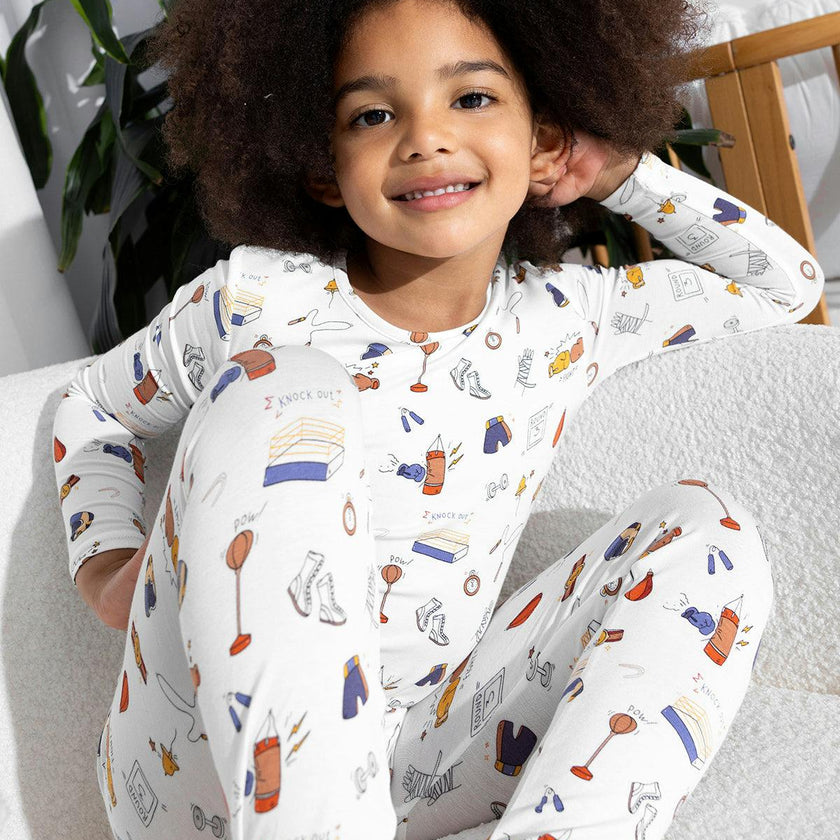 Boxing Bamboo Kids Pajamas