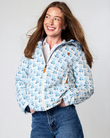 Women's Winter Coat in Hydrangea