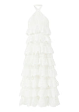 Paloma Lace Frill Maxi Dress