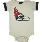Race Car Cream Baby Onesie - Unisex for Boys and Girls