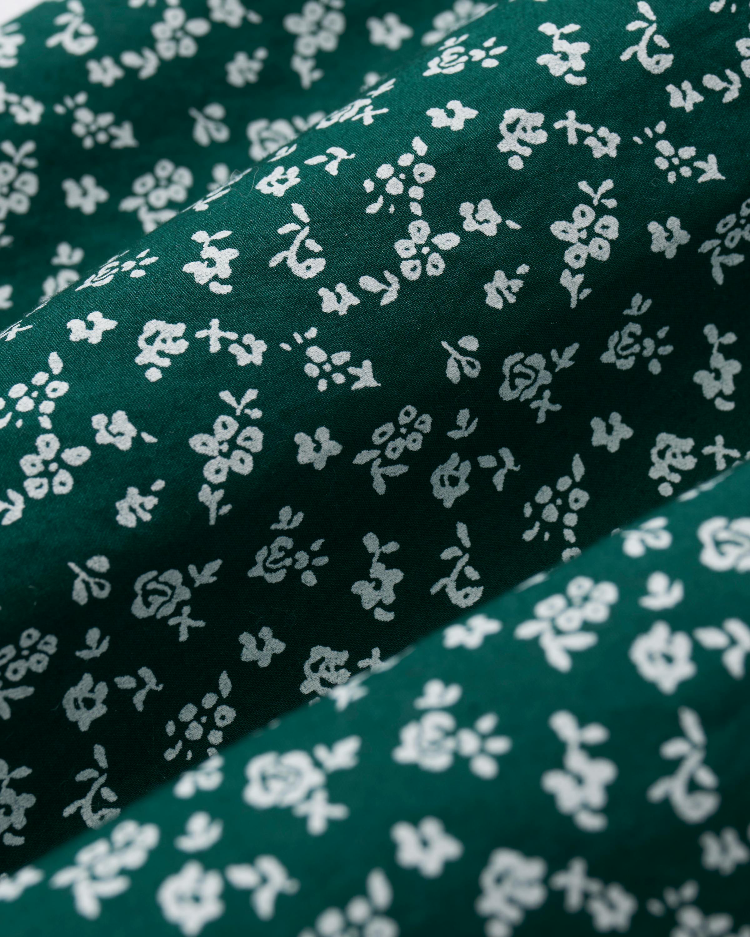 Women's Poplin Pajama Set in Ditsy Waltz Evergreen