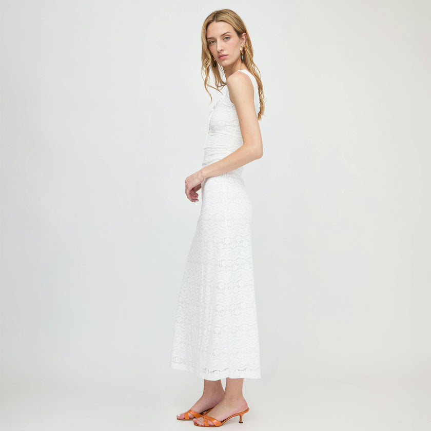 The Coraline Dress - White Stretch Lace