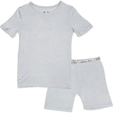 Cloud Grey Bamboo Kids Pajama Short Set
