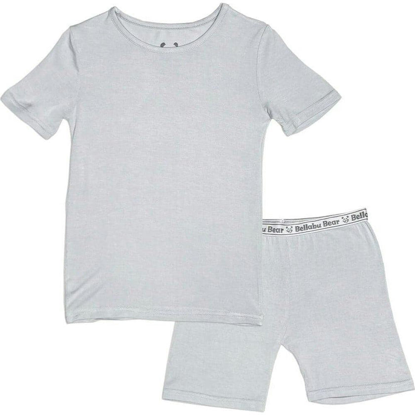 Cloud Grey Bamboo Kids Pajama Short Set