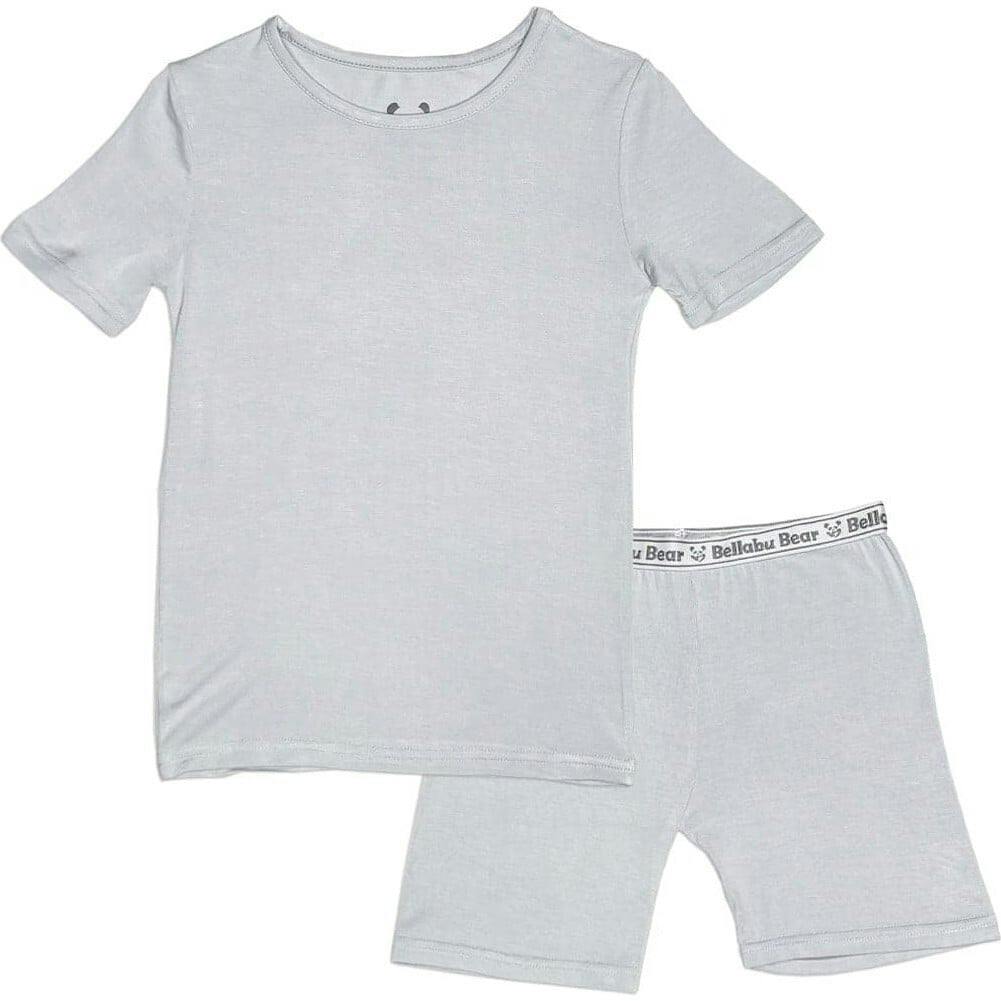 Cloud Grey Bamboo Kids Pajama Short Set
