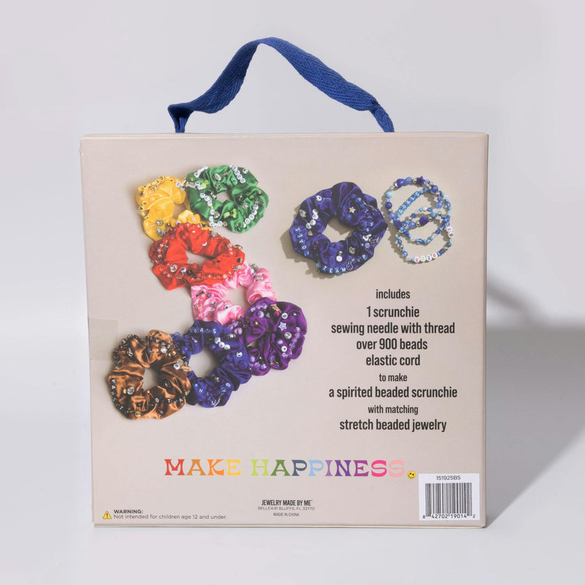Purple DIY Beaded Scrunchie Kit