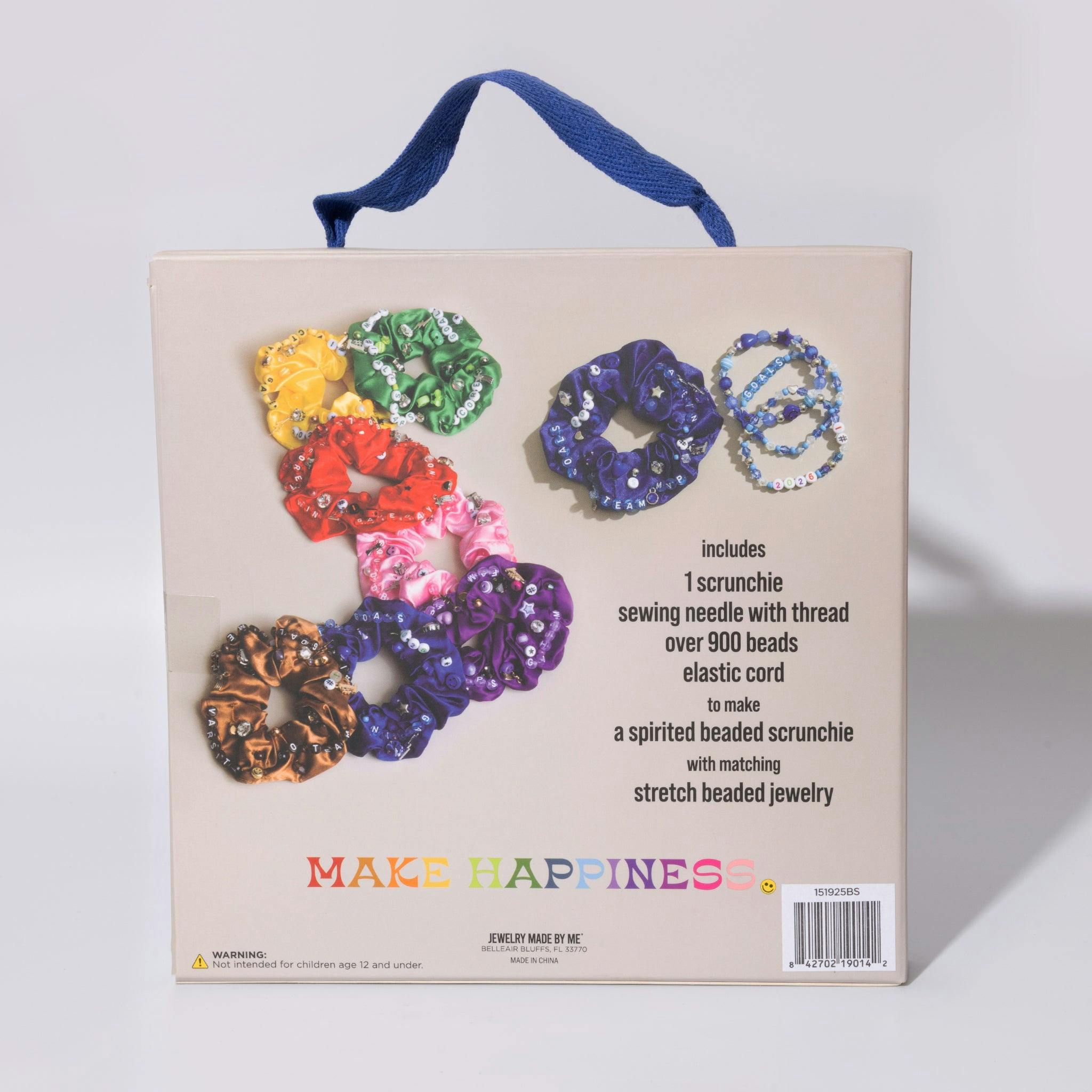 Purple DIY Beaded Scrunchie Kit