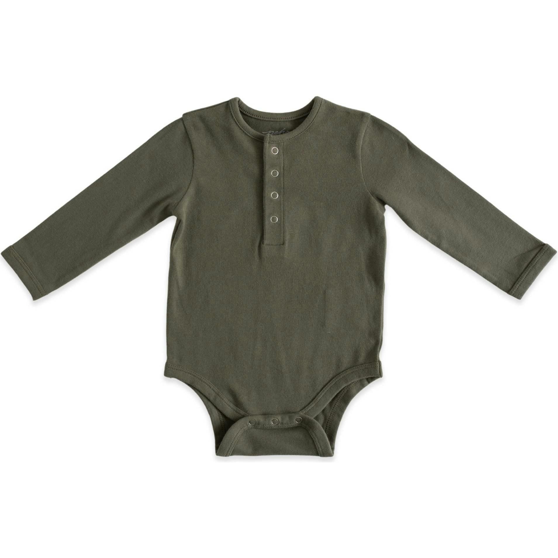 Essentials Ultra-Fine Long Sleeve One-Piece, Beige
