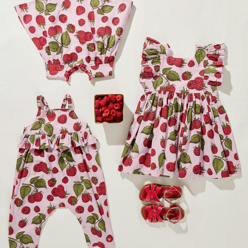 Girls Misha Top - Lavender Raspberries