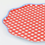 Red Gingham Side Plates