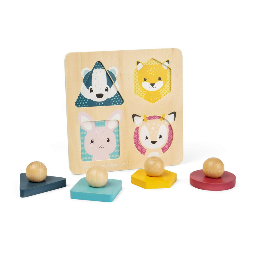 Woodland Animal Shape Matching Puzzle