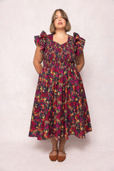 Hattie Dress in Night Garden