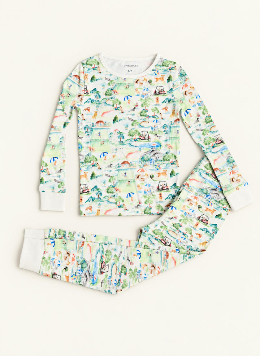 Two Piece Pajamas - Dog Days at the Club