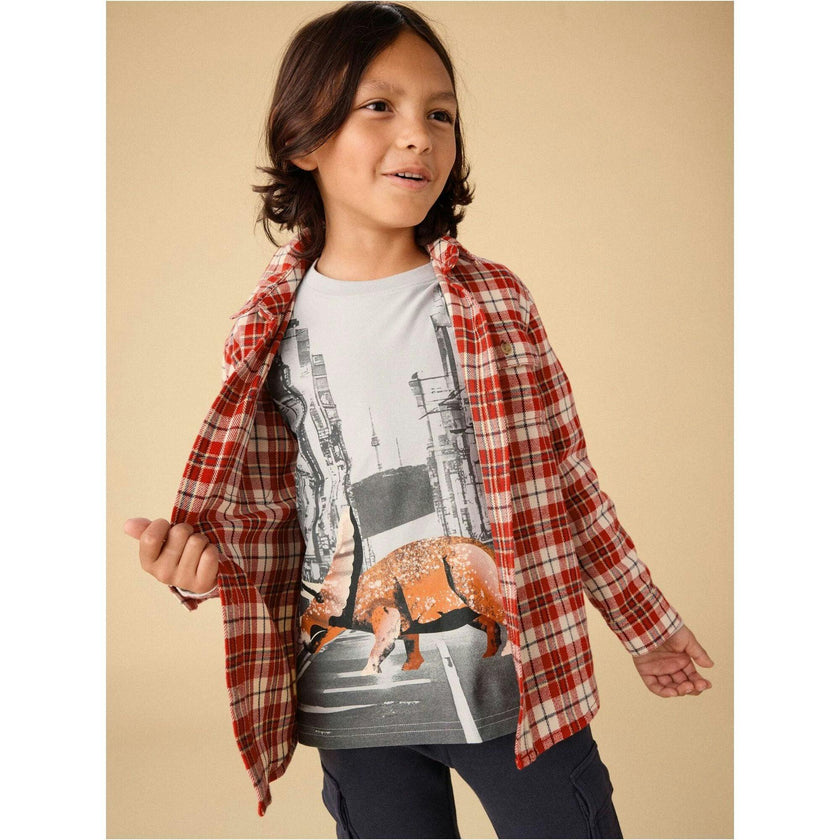 Dino in Seoul Graphic Tee, Blue