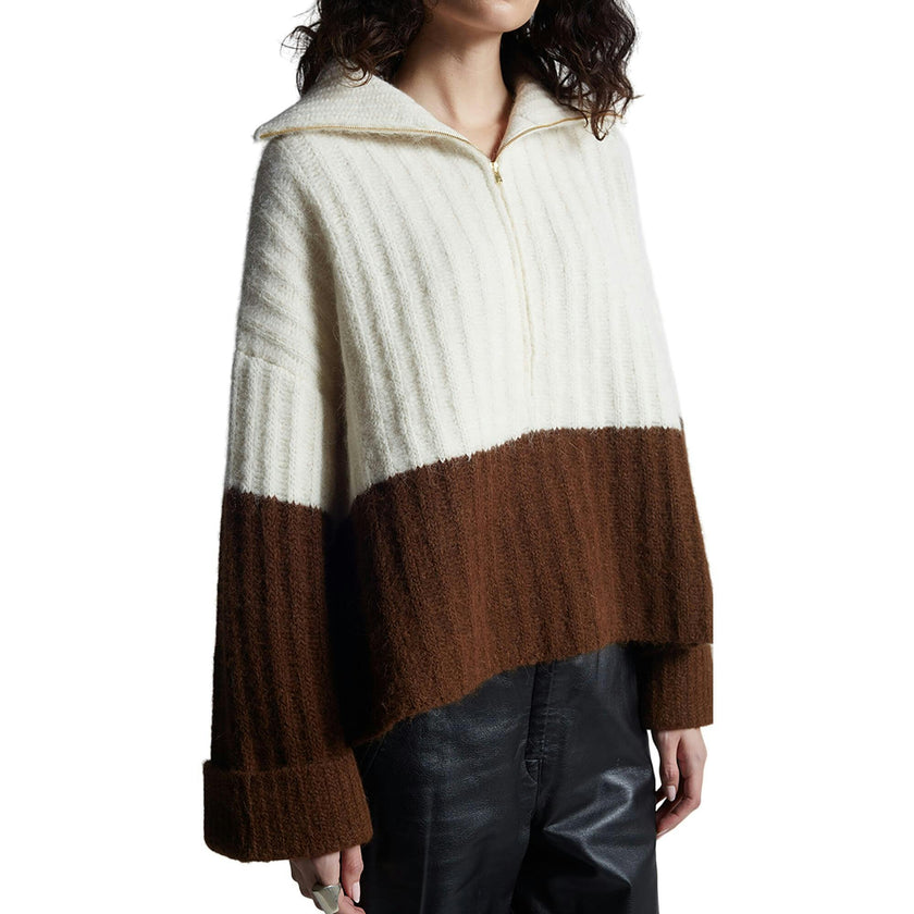 UMA COLOR-BLOCK PONCHO
