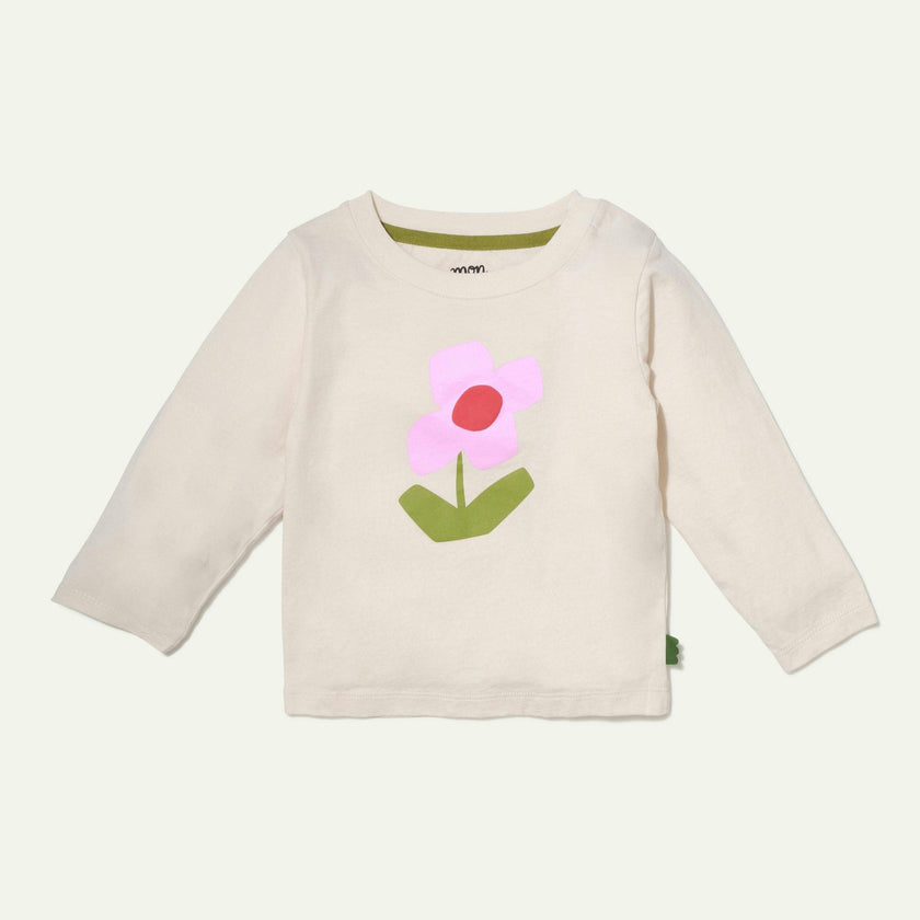 Recycled Cotton Flower Baby T-Shirt