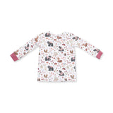 Southern Woodland Animals Pink - Long Sleeve Loungewear Set