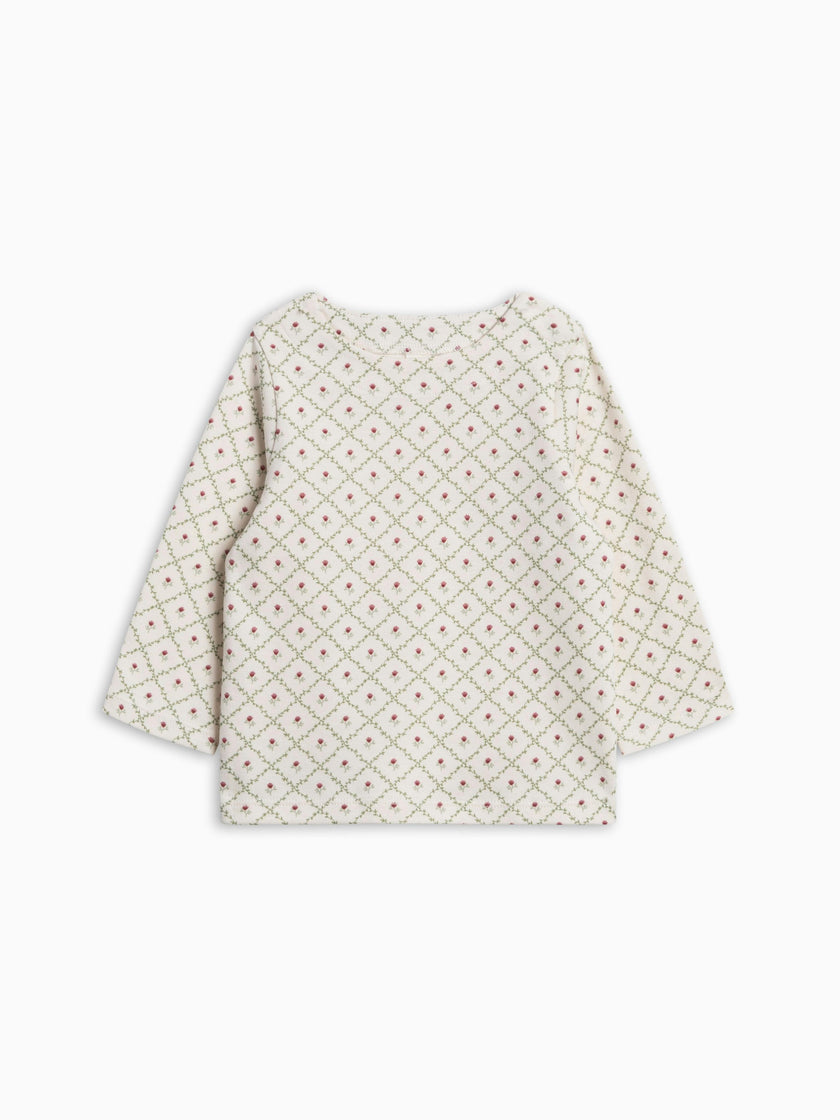 Ryle Snap Shoulder Top - Hedge Floral