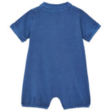 BONTON Mediterranean Blue Lewis Polo Romper