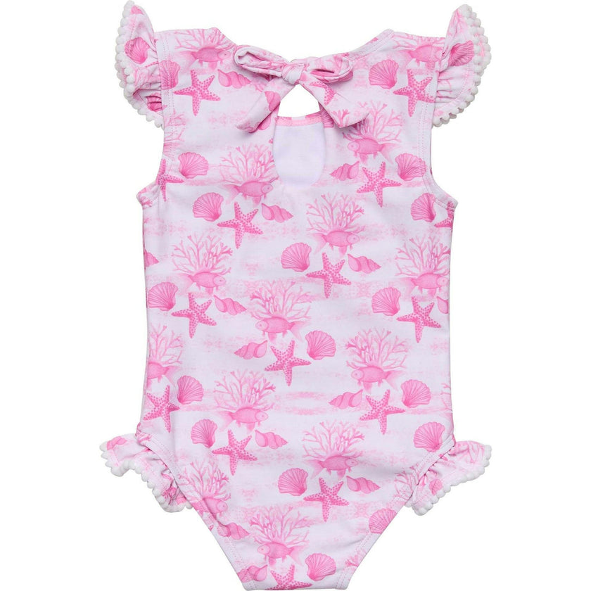 Pink Lagoon Frill Swimsuit