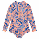 UPF50+ Sustainable High Neck Long Sleeve Leg Frill Surf Suit