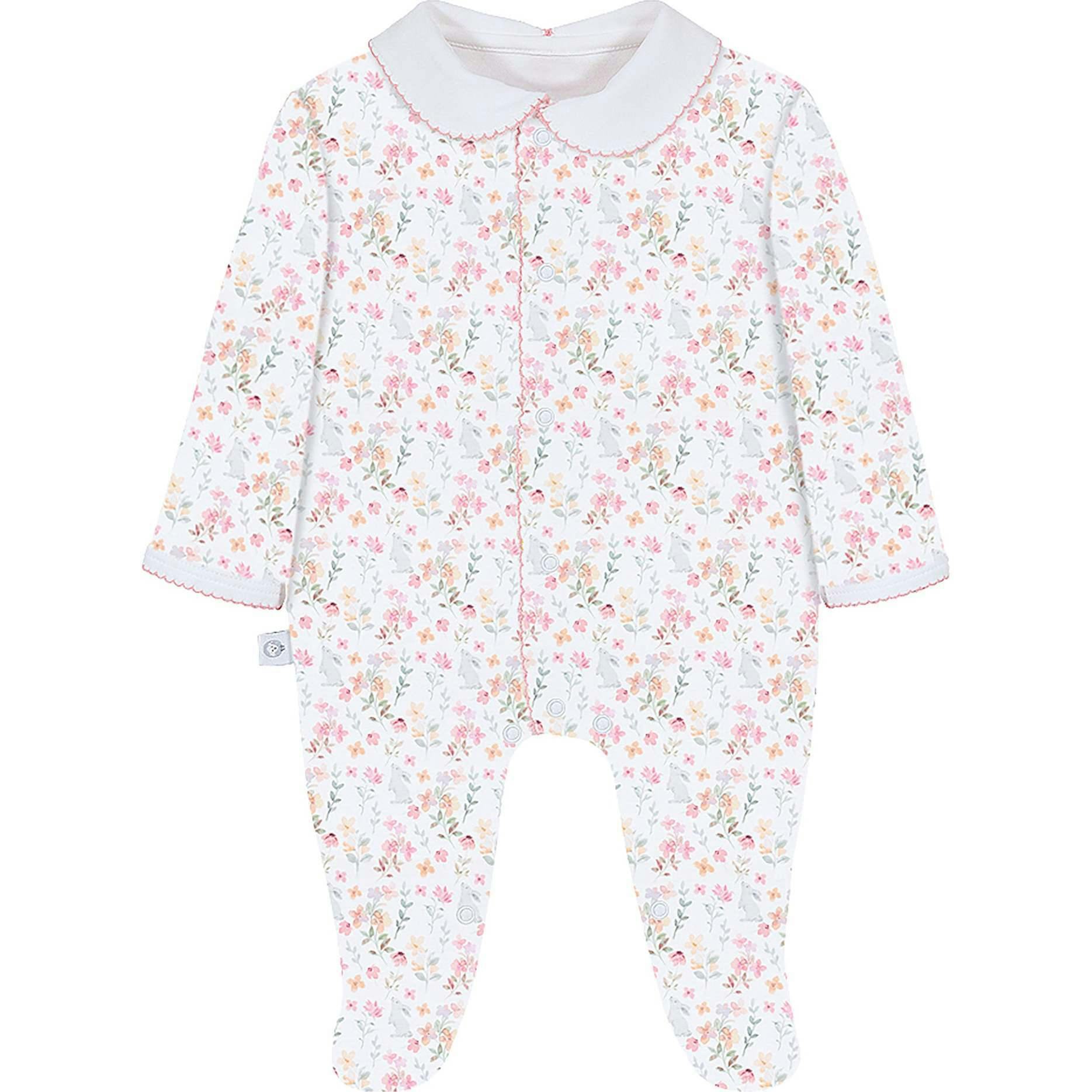 Winter Flowers Pima Baby Pajama