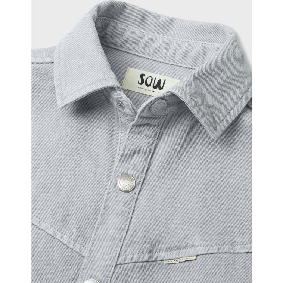 Organic Cotton Denim Balloon Overshirt