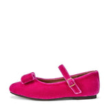 Ellen Minimalistic Bow Velvet Mary Janes