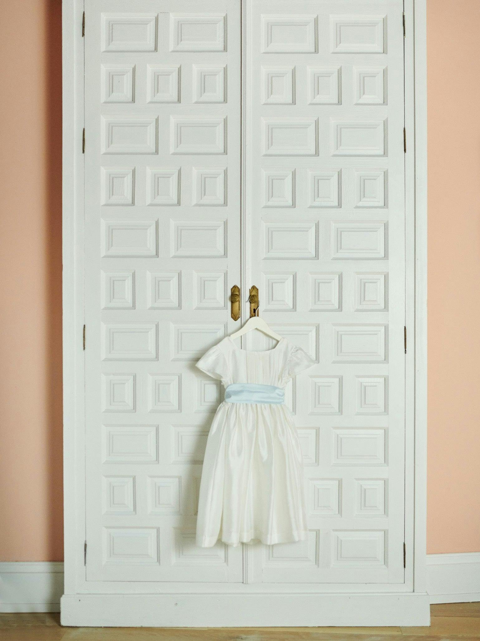 Ivory Emilie Silk Ceremony Girl Dress