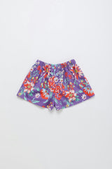 BEVERLY FLOWERS SHORTS DEEP LAVANDER