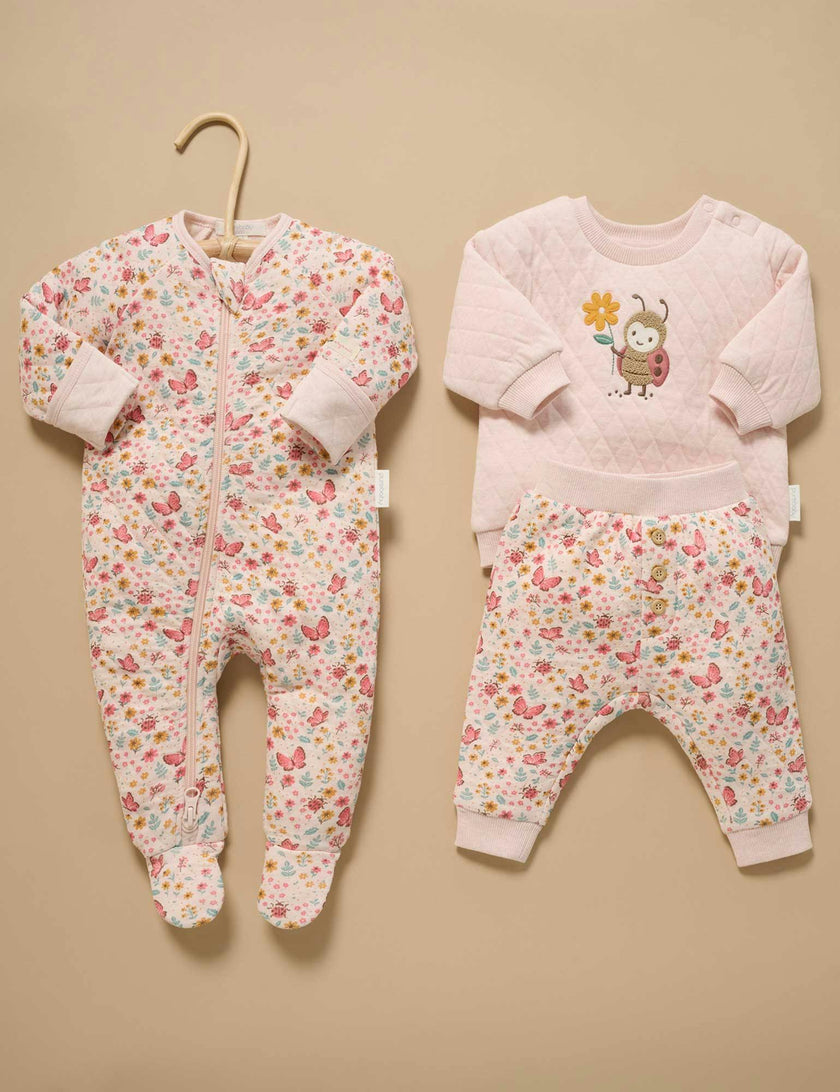 Quilted Track Set Butterfly Print