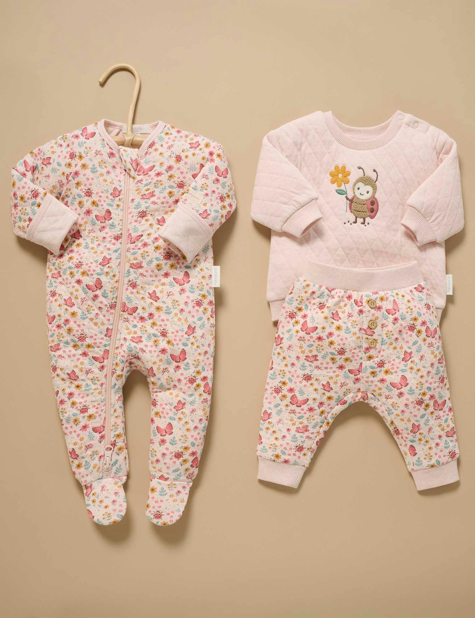 Quilted Track Set Butterfly Print