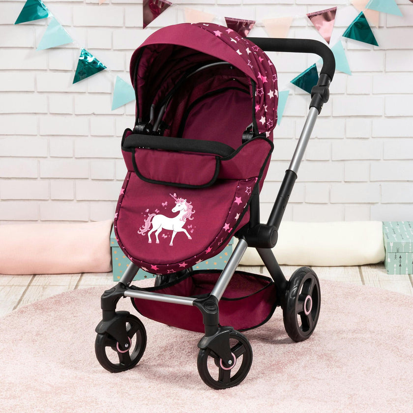Bayer Design Dolls: Pram Xeo - Burgundy