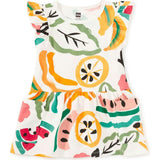 Flutter Sleeve Pocket Dress, Yellow