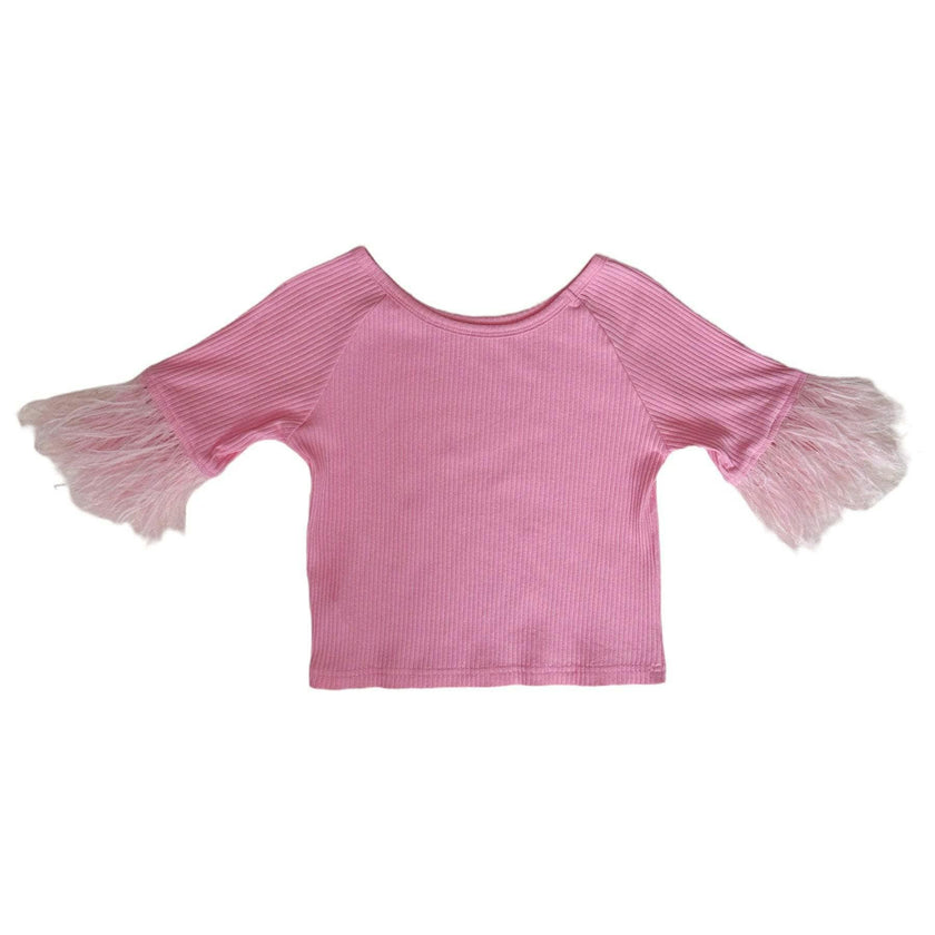 Lola Feather Raglan Sleeve Baby Tee