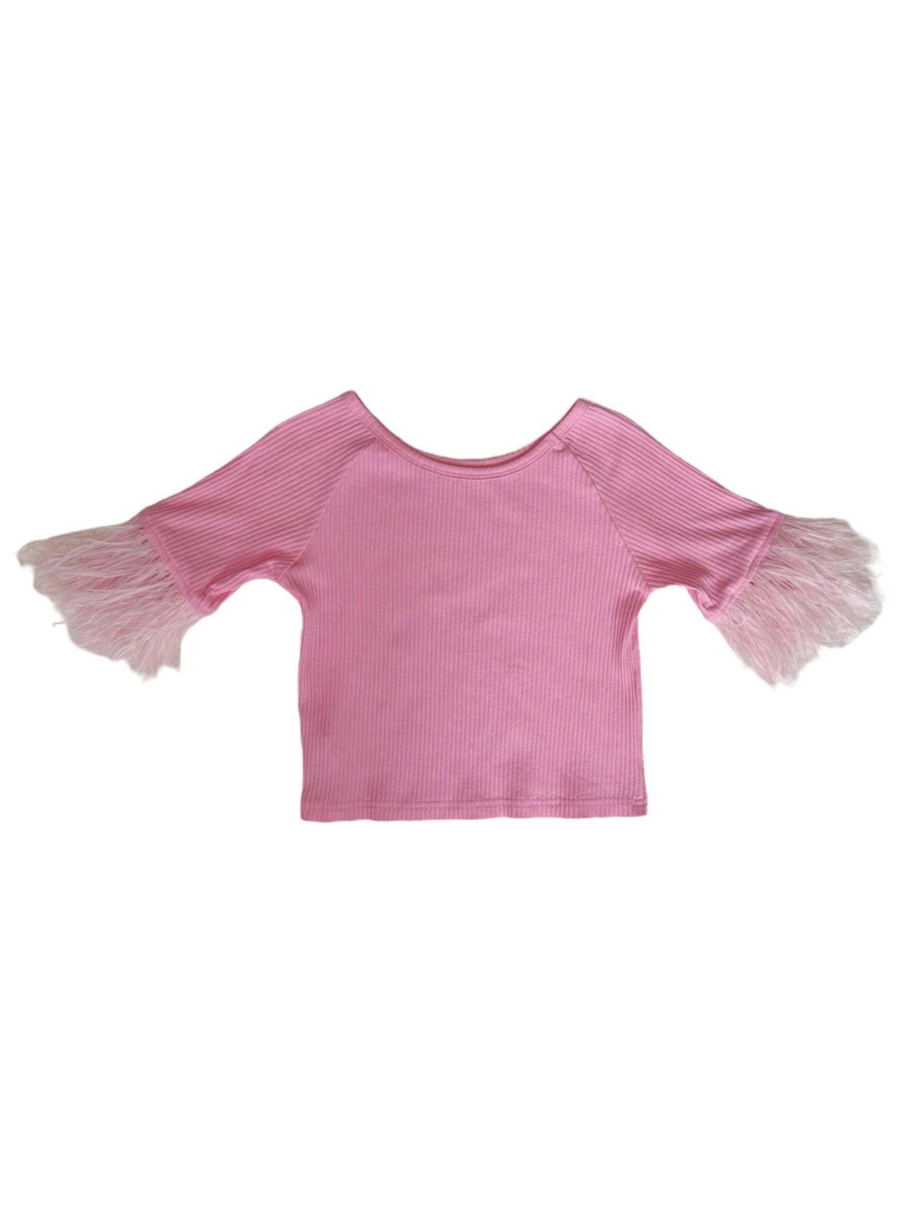 Lola Feather Raglan Sleeve Baby Tee