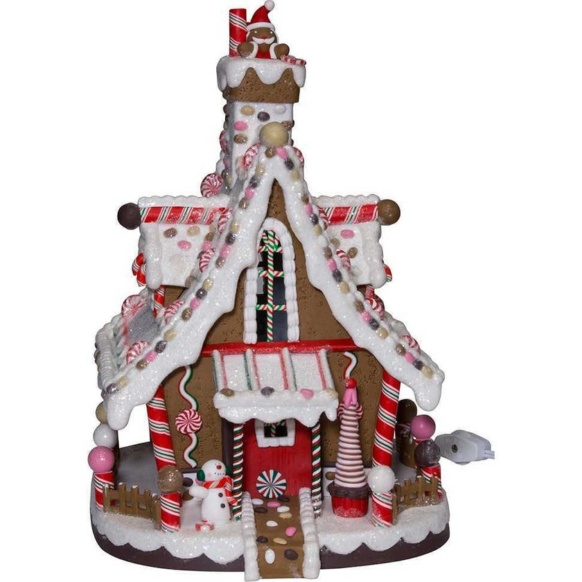 12-Inch Lighted Christmas Gingerbread House