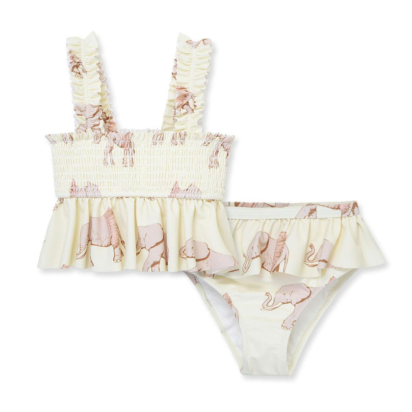 Tutu Elephant Ruffle Two Piece Swimsuit