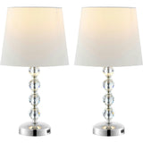 Nola Stacked Crystal Ball Lamps With USB Port