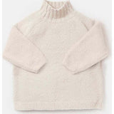 Baby Fuzzy Ribbed Neck Sweater